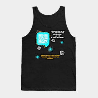 Motivational quote: Your Life's Journey is Unique Like a QR Code Tank Top